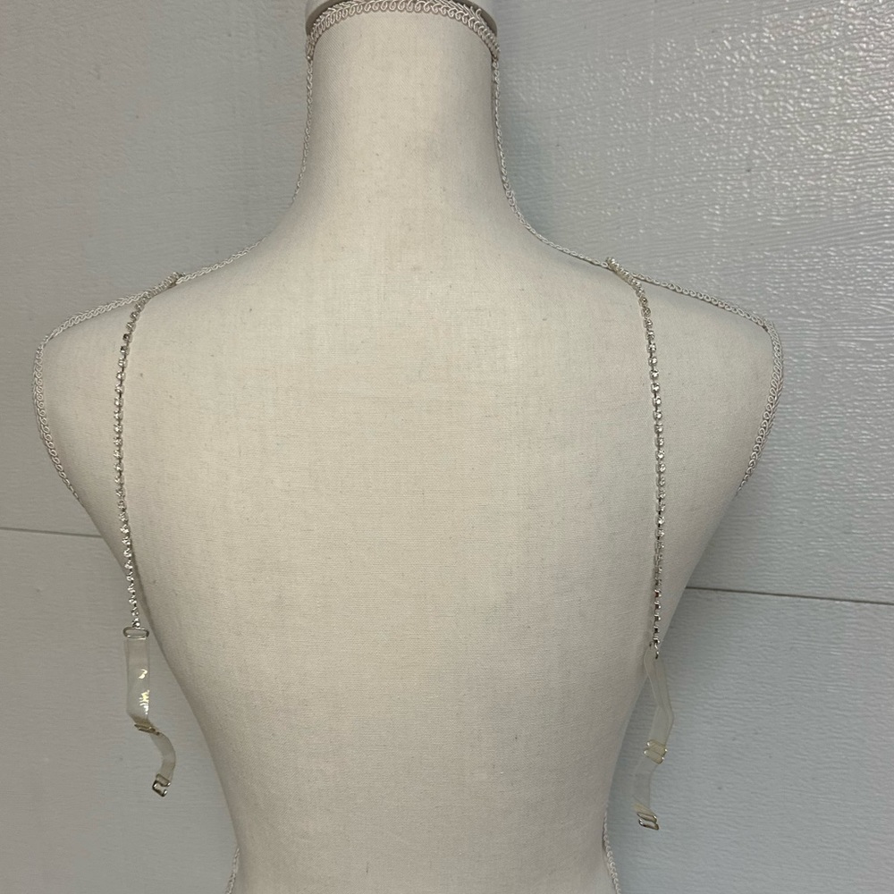 Rhinestone Ladies Convertible Bedazzled Bra Straps Size O/S NWT - Picture 2 of 7